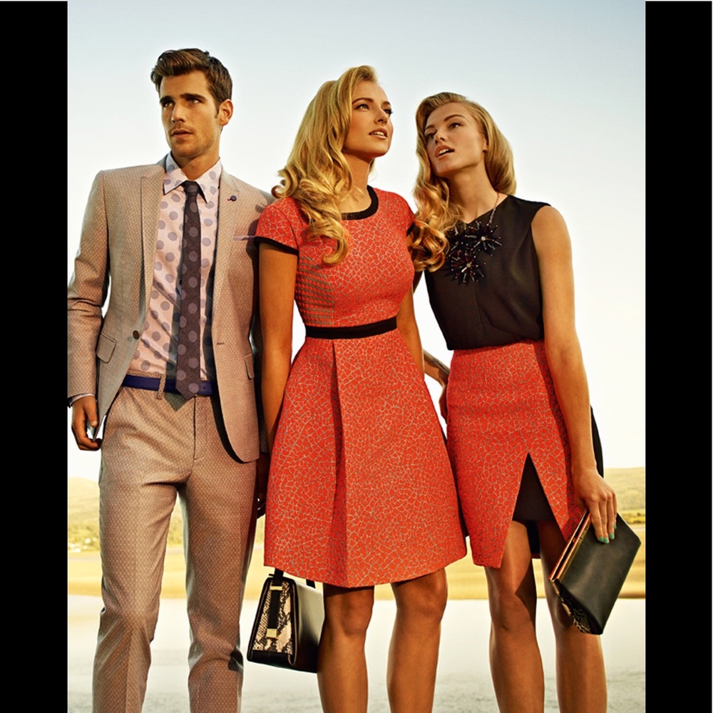 T E D B A K E R : “Qiara” Jacquard A-Line Dress